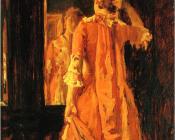 威廉梅里特查斯 - Young Woman Before a Mirror